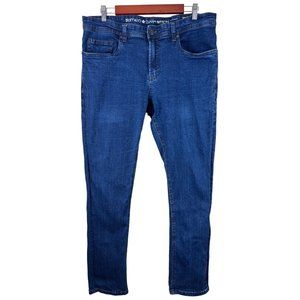 Buffalo David Bitton Max-X Skinny Stretch Denim Blue Jeans Size 34